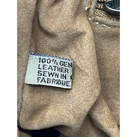 Patricia Nash Saddle Tan Leather Crossbody Bag Vintage Buckle Front Purse - Picture 8 of 16